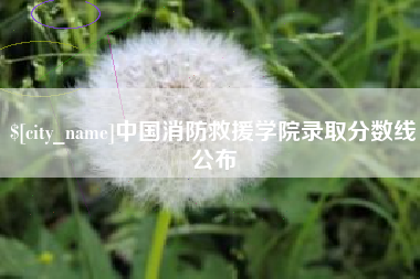 清徐中国消防救援学院录取分数线公布