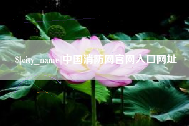 清徐中国消防网官网入口网址