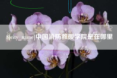 清徐中国消防救援学院是在哪里
