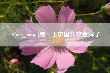 清徐看一下中国几枚金牌了