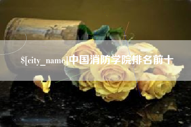 清徐中国消防学院排名前十