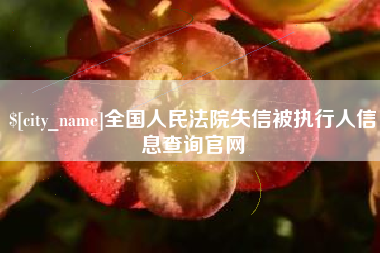 清徐全国人民法院失信被执行人信息查询官网