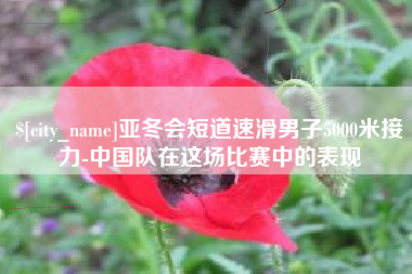 清徐亚冬会短道速滑男子5000米接力-中国队在这场比赛中的表现