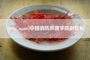 清徐中国消防救援学院副院长