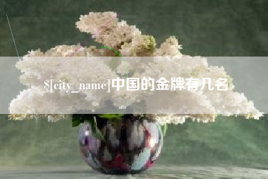 清徐中国的金牌有几名