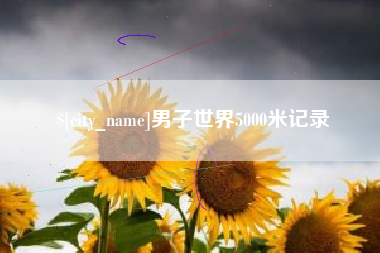 清徐男子世界5000米记录