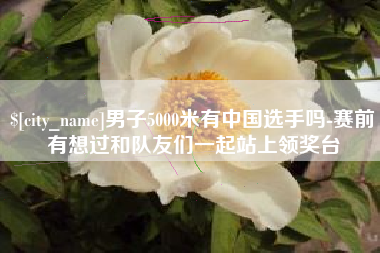 清徐男子5000米有中国选手吗-赛前有想过和队友们一起站上领奖台