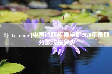 清徐中国消防救援学院2020年录取分数线是多少