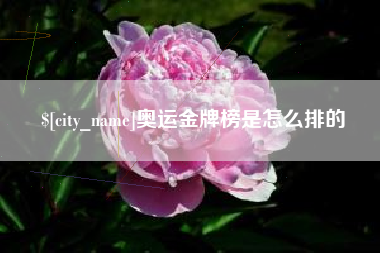 清徐奥运金牌榜是怎么排的