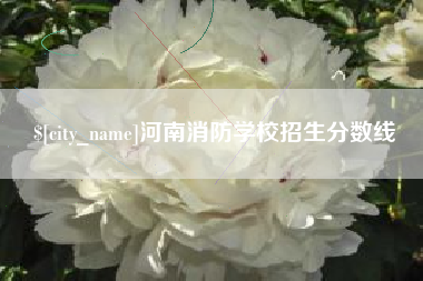 清徐河南消防学校招生分数线