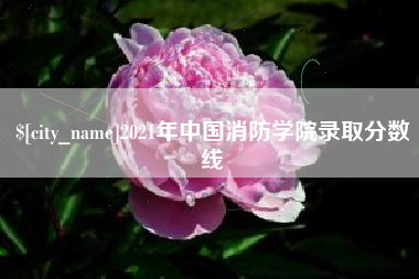 清徐2021年中国消防学院录取分数线
