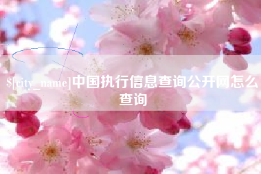 清徐中国执行信息查询公开网怎么查询