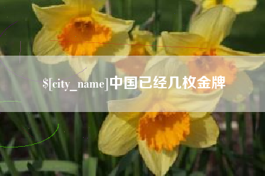清徐中国已经几枚金牌