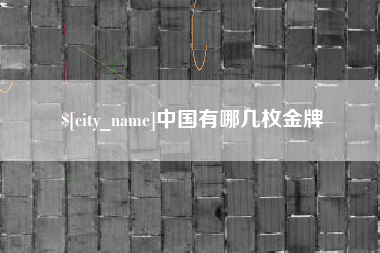清徐中国有哪几枚金牌