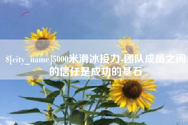 清徐5000米滑冰接力-团队成员之间的信任是成功的基石