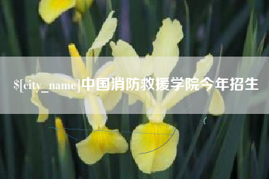 清徐中国消防救援学院今年招生