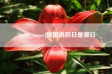 清徐我国消防日是哪日