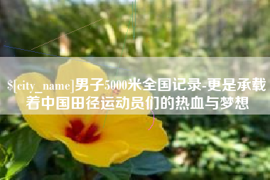 清徐男子5000米全国记录-更是承载着中国田径运动员们的热血与梦想