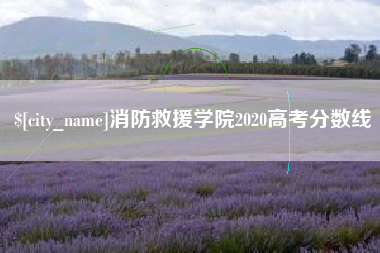 清徐消防救援学院2020高考分数线
