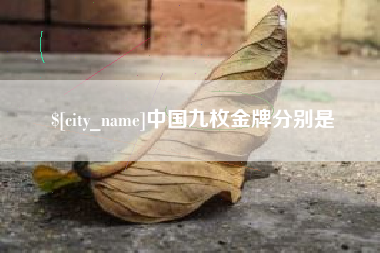 清徐中国九枚金牌分别是