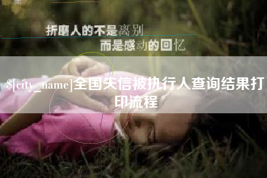 清徐全国失信被执行人查询结果打印流程