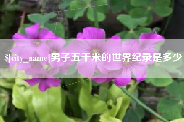 清徐男子五千米的世界纪录是多少