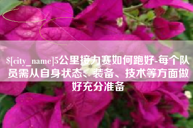 清徐5公里接力赛如何跑好-每个队员需从自身状态、装备、技术等方面做好充分准备