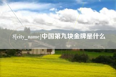 清徐中国第九块金牌是什么