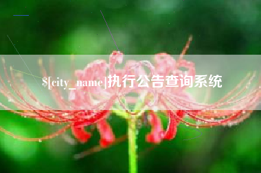 清徐执行公告查询系统