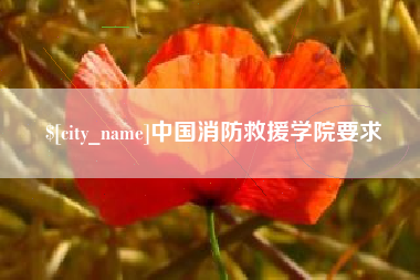 清徐中国消防救援学院要求