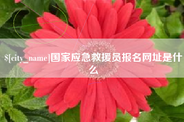 清徐国家应急救援员报名网址是什么